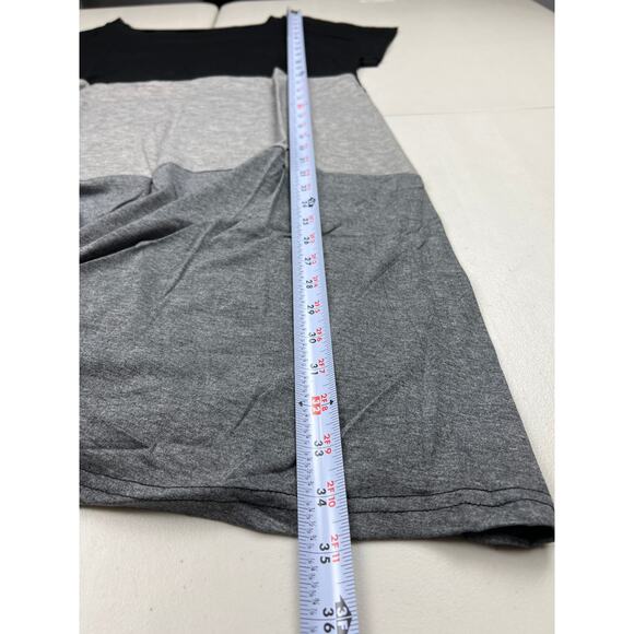 Women Medium Colorblock Short Sleeve T-Shirt Mini Dress Casual Summer Tunic - Picture 5 of 9